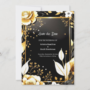 Einfache Hochzeit Speichern Sie die Datumskarte Save The Date