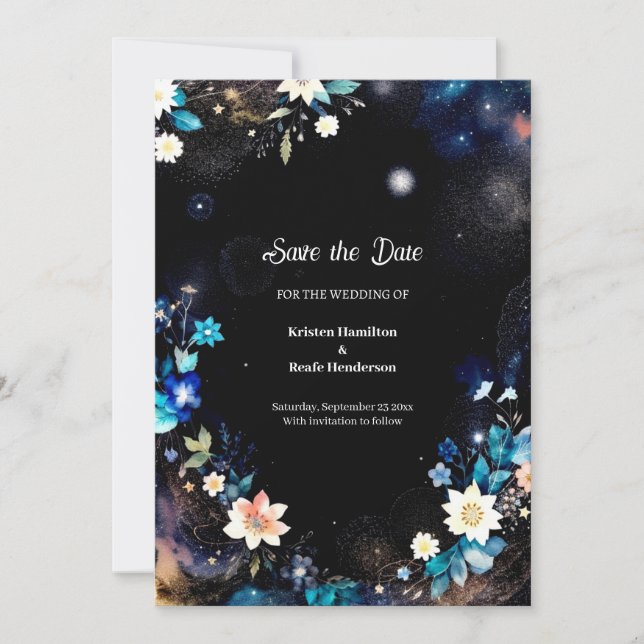 Einfache Hochzeit Speichern Sie die Datumskarte Save The Date (Vorderseite)