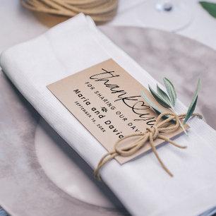 Einfache Hochzeit Vielen Dank Gummistempel