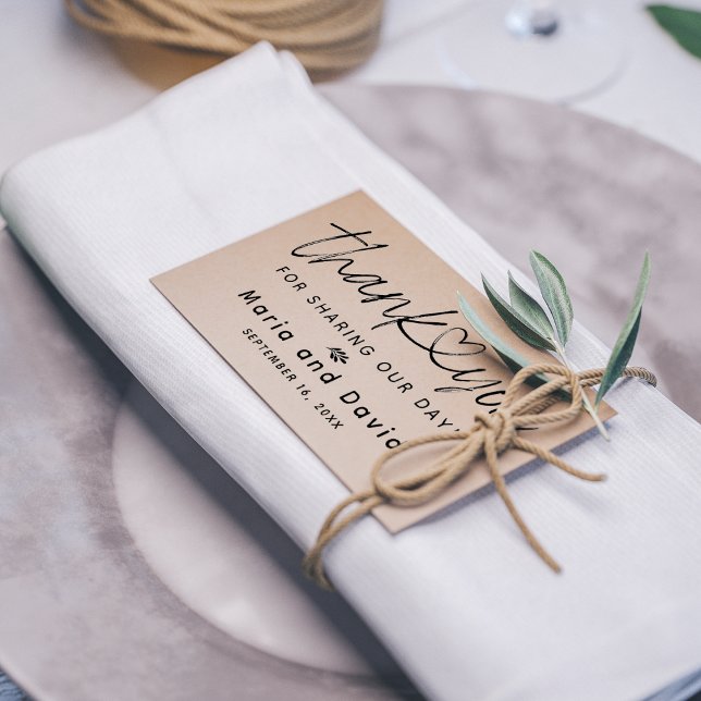 Einfache Hochzeit Vielen Dank Gummistempel (Von Creator hochgeladen)