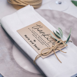 Einfache Hochzeit Vielen Dank Gummistempel