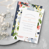 Einfache Hochzeit von Boho Blau und Rosa