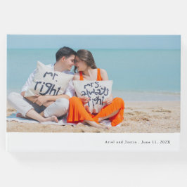 Einfache Hochzeit von Fotos Gästebuch