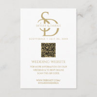 Einfache Hochzeitmonogramm Hochladen Foto QR Code