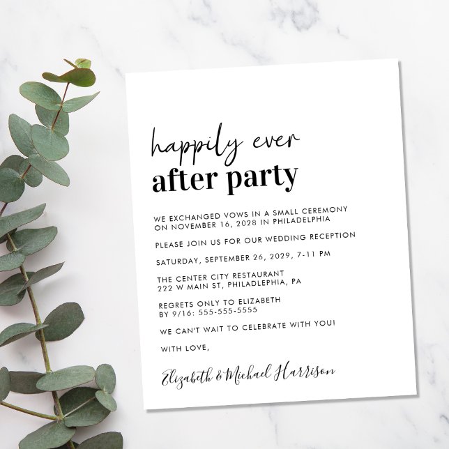Einfache Hochzeitsempfehlung (An affordable invitation without compromising on design or quality)