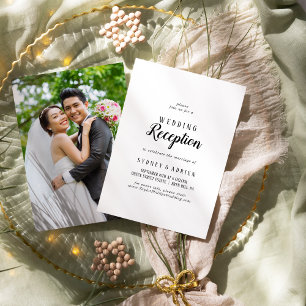 Einfache Hochzeitsempfehlung für Minimalistisches  Einladung