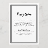 Einfache Hochzeitsempfehlung Gerahmt