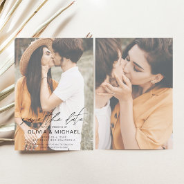 Einfache Hochzeitsfotografie für Save the Date Fot