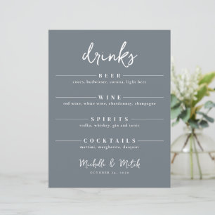Einfache Hochzeitsgetränke Bar Minimalistische Spe