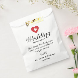 Einfache Hochzeitshangover Erholung Kit Beutel Geschenktütchen
