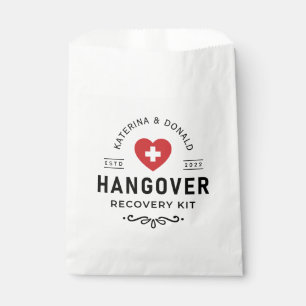 Einfache Hochzeitshangover Erholung Kit Beutel Geschenktütchen