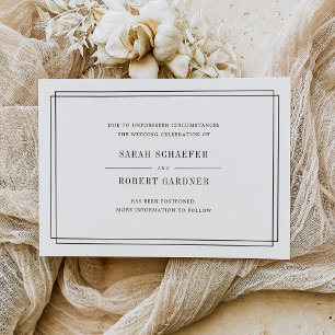 Einfache Hochzeitskarte Ankündigung