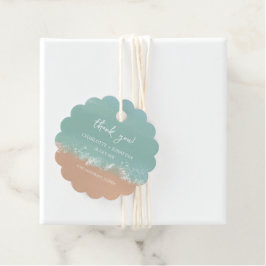 Einfache Hochzeitsliebhaber am Strand Geschenkanhänger