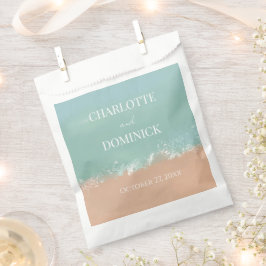 Einfache Hochzeitsliebhaber am Strand Geschenktütchen