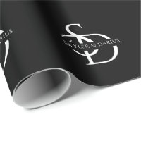Einfache Hochzeitsmonogramm Personalisiert mit Nam
