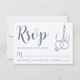 Einfache Hochzeitsramme RSVP Card Kraft Karte