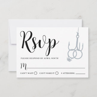 Einfache Hochzeitsramme RSVP Karte Schwarz