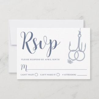 Einfache Hochzeitsramme RSVP-Karte Stahl RSVP Karte
