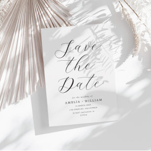 Einfache Hochzeitsschrift Speichern Sie das Datum Save The Date