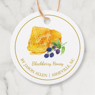 Einfache Honeycomb-BlackBerry mit Honey Hang Tag Geschenkanhänger