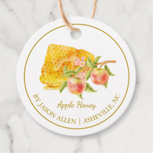 Einfache Honigwabe Apple Infused Honey Hang Tag Geschenkanhänger