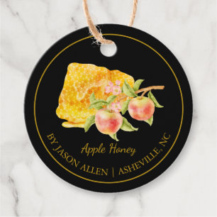 Einfache Honigwabe Apple Infused Honey Hang Tag Geschenkanhänger