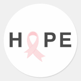 Einfache Hope Breast Cancer Awareness | Aufkleber