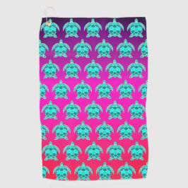 Einfache Hübsch blaugrüne Türkis aquamarine Meeres Golfhandtuch