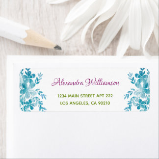 Einfache Hübsche blaurosa grüne Girlanalrückgabe