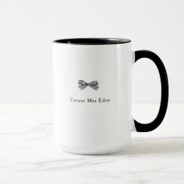 Einfache Hübsche Bow Future Frau Brautparty Gift Tasse