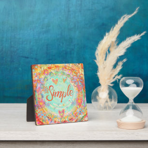 Einfache Hübsche Pastell Floral Inspirivity Easel Fotoplatte