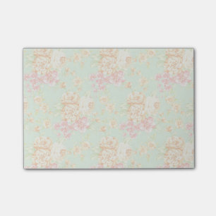Einfache hübsche Rose Print Blumen Haftnotizen Post-it Klebezettel