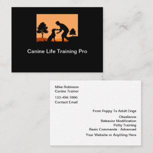 Einfache Hundetraining-Geschäftskarten Visitenkarte