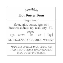 Einfache Hütte Lebensmittelrecht Gummi-Briefmarke Gummistempel