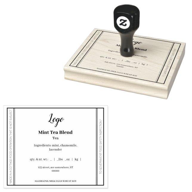 Einfache Hütte Lebensmittelrecht Gummi-Briefmarke Gummistempel (Stempel)