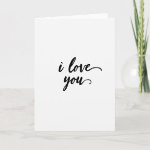 Einfache "Ich liebe Dich"-Karte mit Skript Karte