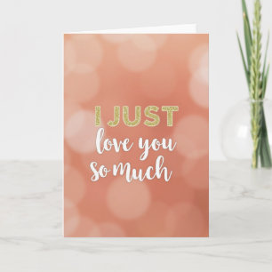 Einfache Ich liebe dich so sehr Karte