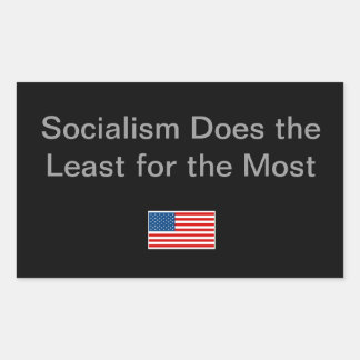 Einfache Idee für die politische Jahreszeit Rechteckiger Aufkleber