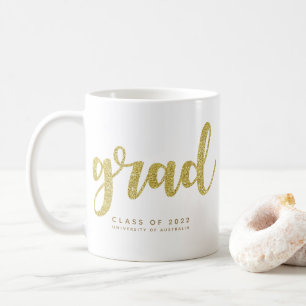 Einfache Imitate Gold Glitzer Grad Tasse