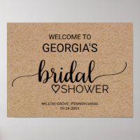 Einfache Imitate Kraft Brautparty Willkommen