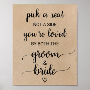 Einfache Imitate Kraft Kalligrafie Wählen Sie ein  Poster