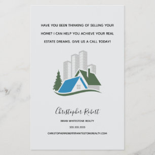 Einfache Immobilien Flyer