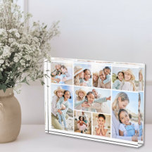Einfache individuelle Familienfotocollage