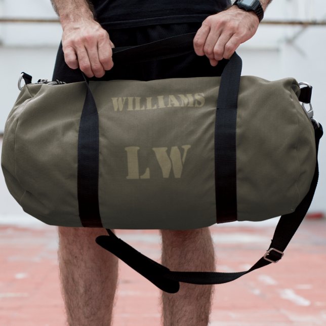 Einfache Individuelle Name-Monogram-Jersey-Nummer Duffle Bag (Von Creator hochgeladen)