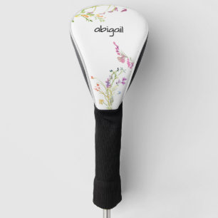 Einfache Individuelle Name Wildblumen Golf Head Co Headcover