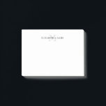 Einfache Initial Couple Monogram Personalisiert Post-it Klebezettel<br><div class="desc">Einfache Initial Couple Monogram Personalisiert Post-it Notes. Speziell bedruckte Klebenotizen.</div>