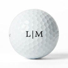 Einfache Initialmonogramm Personalisiert