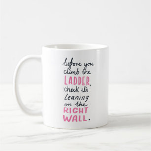 Einfache Inspirierende Zitate Elegant Schwarz Fett Kaffeetasse