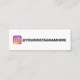 EINFACHE INSTAGRAR MINI VISITENKARTE