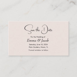 einfache japanische Kirschblüte Save the Date Kart Begleitkarte